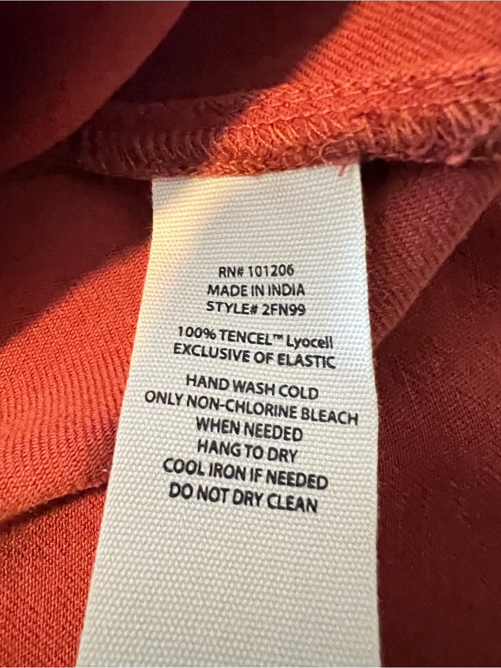 Soft Surroundings Rust Sleeveless Tunic Tank Top Smocked Back Women’s Medium - Picture 4 of 6